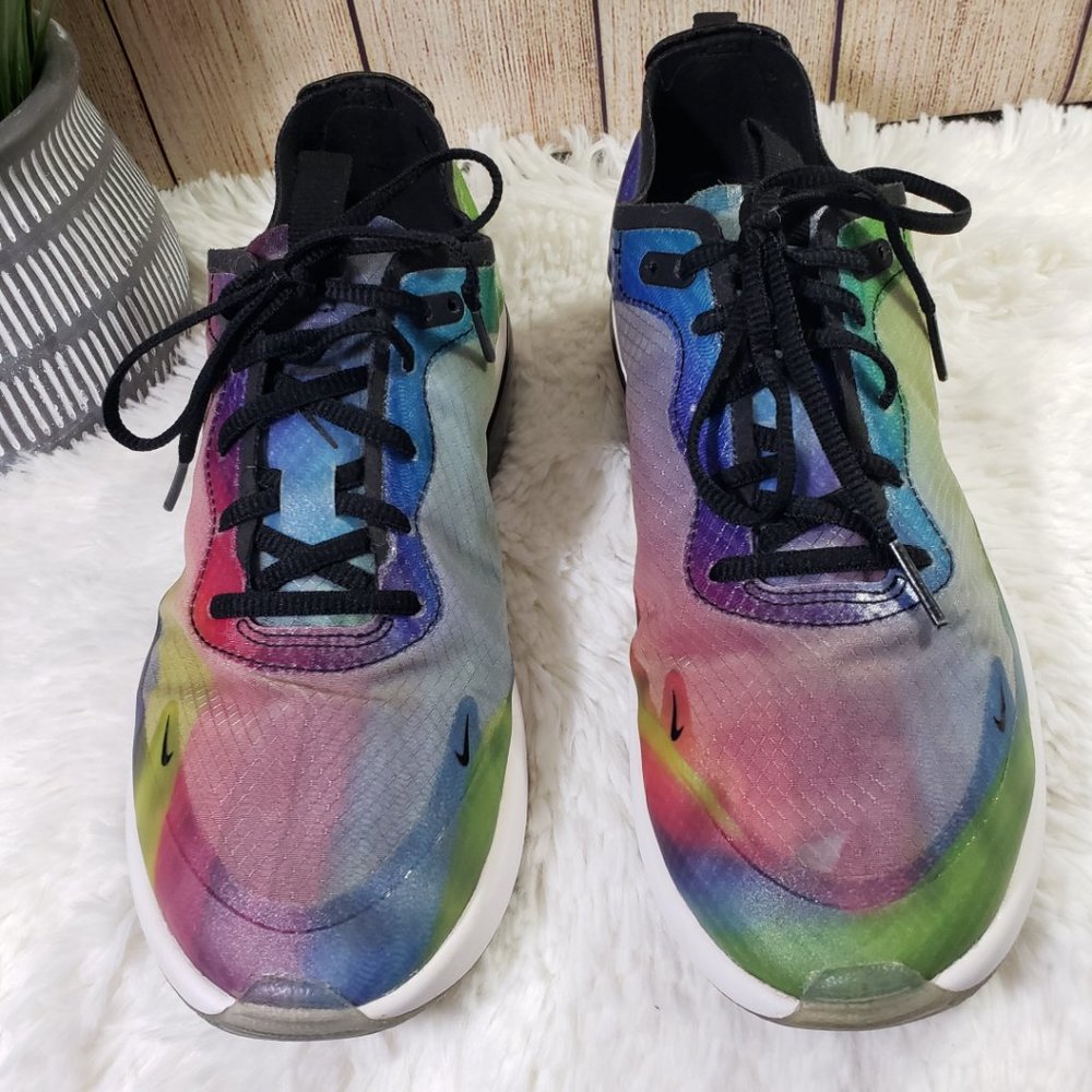 NIKE AIR MAX Women's 7.5 Multicolor Rainbow Lace-up, Casual, Active Sneakers GUC - Picture 2 of 13